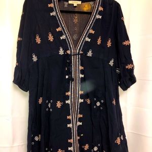 Tunic Navy Boutique Blouse